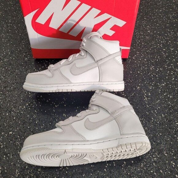 Nike Dunk High PS Vast Grey Kids Size 11C Gray Whi - Picture 5 of 8